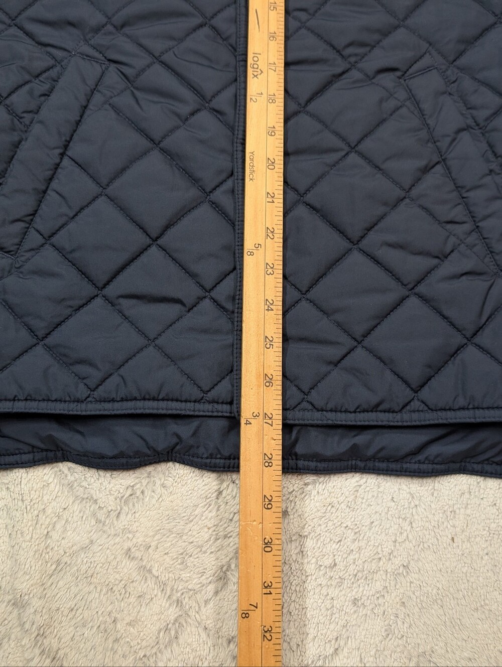 Polo Ralph Lauren Jacket Boy XL 18-20 Blue Navy Diamond Quilted Insulated - Picture 7 of 9